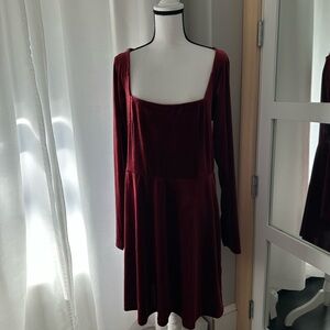 Old Navy Red Fit and Flare Cocktail Dress